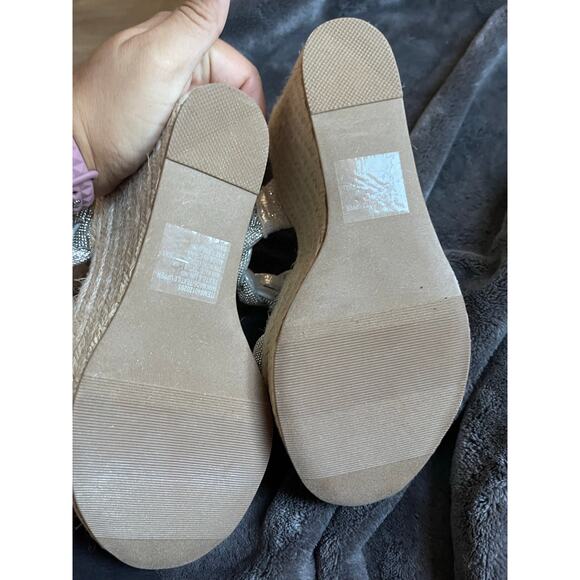 Torrid Rhinestone Braided Espadrille Platform Wedge NWT 8WW - Picture 9 of 10